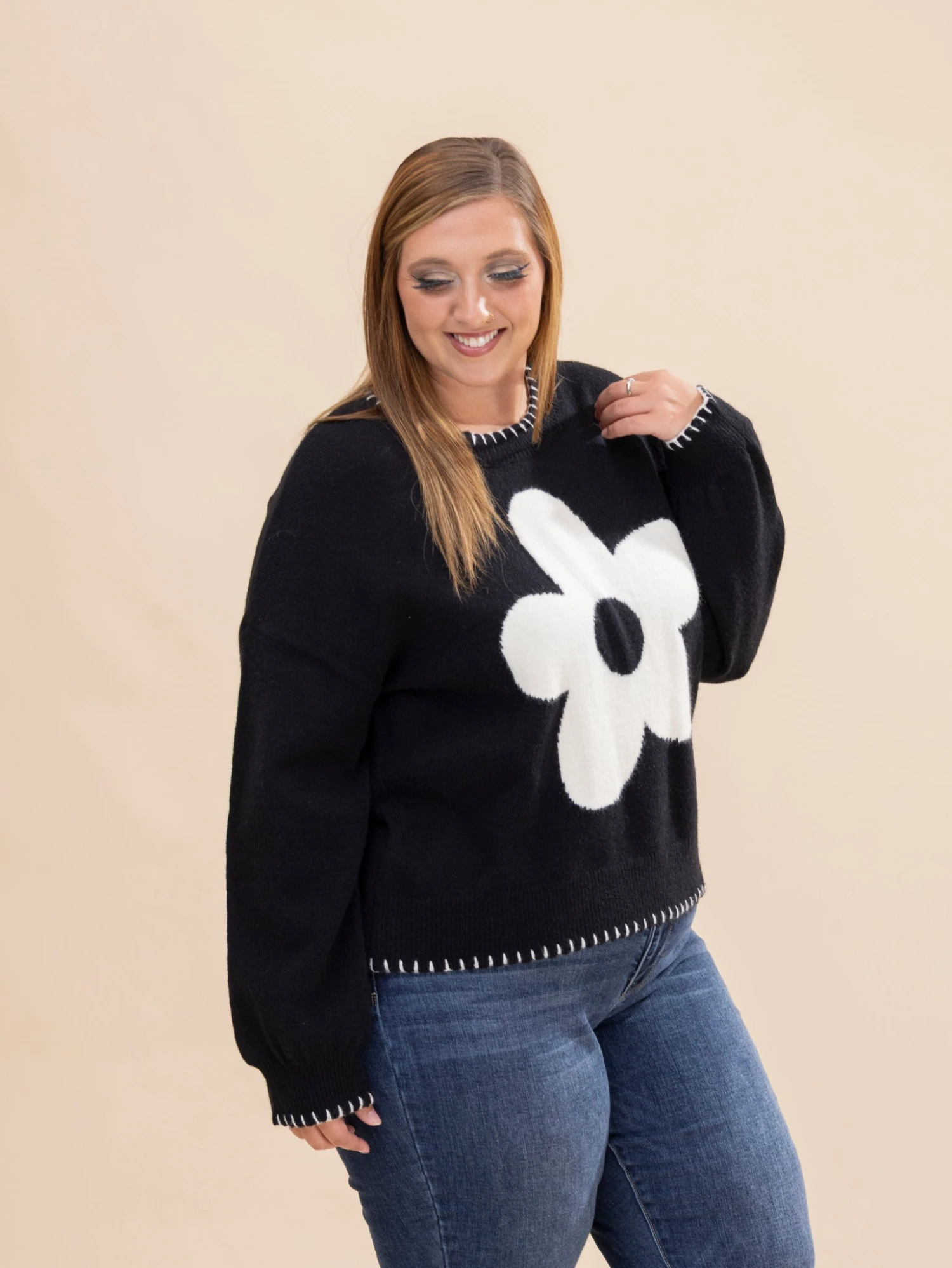 Long Sleeve Sweater | S-L 3 Long Sleeve Sweater | S-L - Image 3