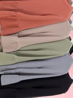 Comfy Knit Ruffle Hem 3/4 Sleeve Top By DD Design | S-3XL -Discount Divas Shop 4b6c693f0ef89daddcfe8d11ba89f984