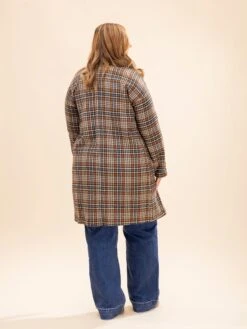 Drop Shoulder Plaid Jacket | S-L -Discount Divas Shop 4bd2b3c9865755e347b10a6c42791953