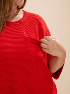 Andree Raised Rib Round Neck 3/4 Sleeve W/ Pocket | S - 3X 14 Andree Raised Rib Round Neck 3/4 Sleeve W/ Pocket | S - 3X -Discount Divas Shop 4bfee355d48ca2bf4399bd69749f52ba