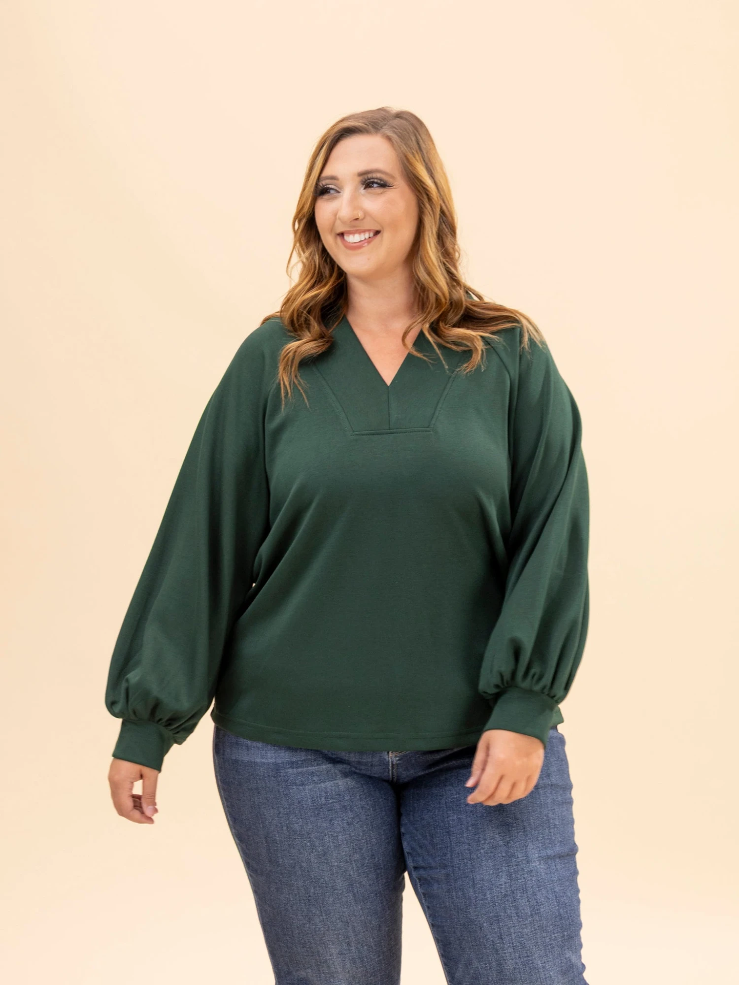 Long Sleeve V Neck Top | S-L 6 Long Sleeve V Neck Top | S-L - Image 6