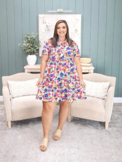Two Layer Button Down Floral Dress | S-L