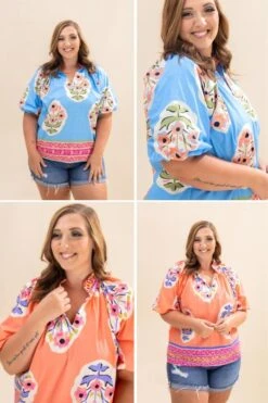 Short Sleeve Collared Top | S-2XL