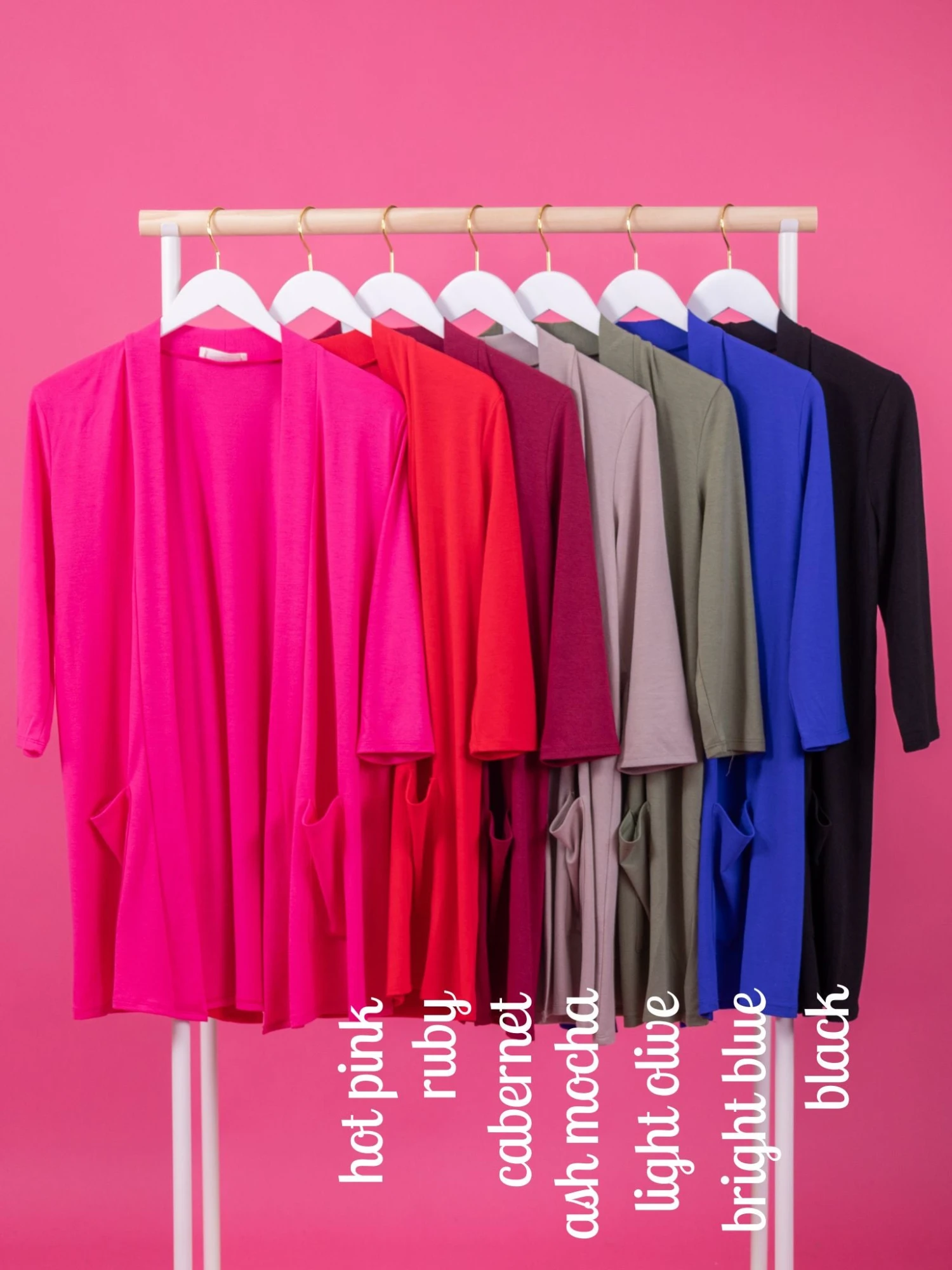 Zenana Slouchy Pocket Open Front 3/4 Sleeve Cardigan | S-3X 2 Zenana Slouchy Pocket Open Front 3/4 Sleeve Cardigan | S-3X - Image 2