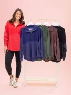 Quarter Zip Pullover By DD Design | S - 2XL
