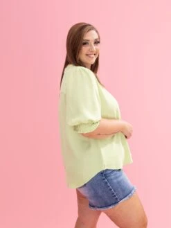 Airflow V Neck Top With Smocked Puff Sleeves By DD Design | S-3XL 25 Airflow V Neck Top With Smocked Puff Sleeves By DD Design | S-3XL -Discount Divas Shop 5095c3585bdaeeeacfe7f53941729aa8