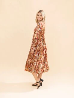 Long Sleeve Deep V Neck Satin Floral Print Tiered Maxi Dress | S-3XL 10 Long Sleeve Deep V Neck Satin Floral Print Tiered Maxi Dress | S-3XL -Discount Divas Shop 50c57b1e421f47e4989032018dc91d85