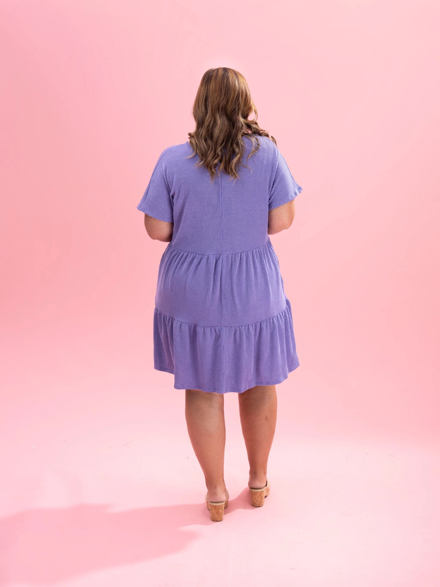 Raised Rib Tiered V Neck Dress By DD Design | S-3XL 13 Raised Rib Tiered V Neck Dress By DD Design | S-3XL - Image 13