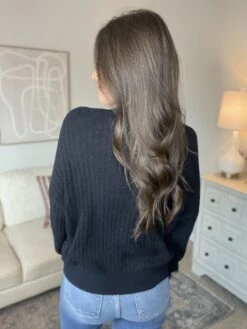 Round Neck Fuzzy Ribbed Dolman Sleeves Top | S - L -Discount Divas Shop 53h2HXHsLVXJqLcKIRgcJxSWynb3L8l0FirIRnCk