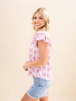 Stripe Floral Split Neck Ruffle Sleeve Top | S-3XL 12 Stripe Floral Split Neck Ruffle Sleeve Top | S-3XL -Discount Divas Shop 551b0882af99eb07955e9be3572c8d1a