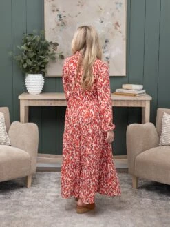 Abstract Print V Neck Pleated High Waist Midi Dress | S-XL 7 Abstract Print V Neck Pleated High Waist Midi Dress | S-XL -Discount Divas Shop 5604da9381d06f51fd3b3f35064100d5