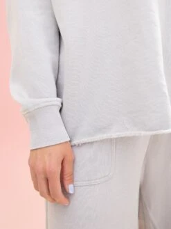 Lived In Raw Hem Sweatshirt By DD Design | S-3XL -Discount Divas Shop 5772a2f3f2e025e9f3d4b159a4d51b36