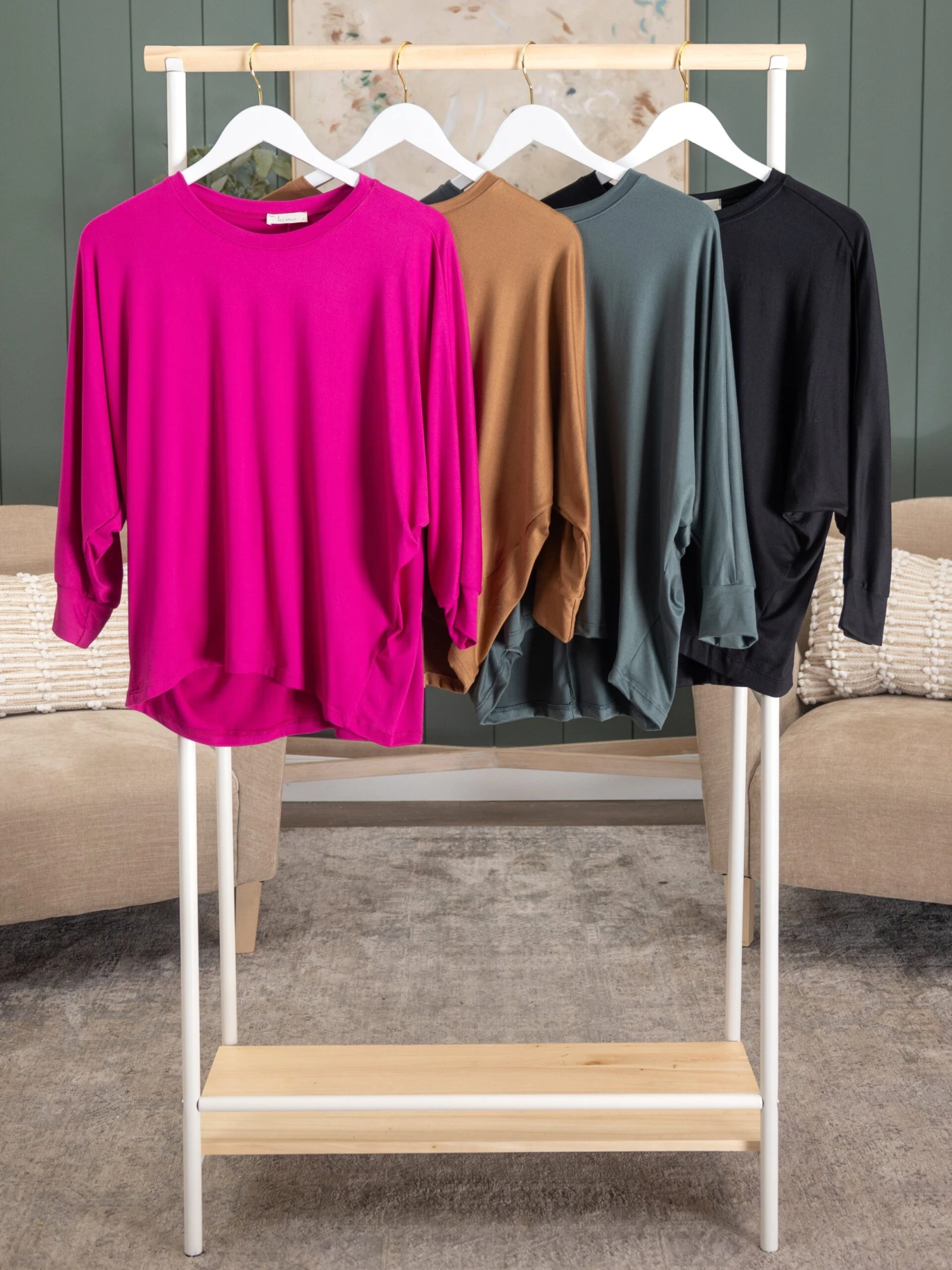 3/4 Sleeve Knit Dolman Top | S-L 1 3/4 Sleeve Knit Dolman Top | S-L