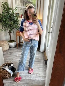 Stars And Stripes Knit Top | S - L *Final Sale*