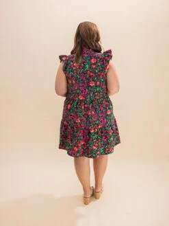 Floral Print Short Sleeve Midi Dress | S-L -Discount Divas Shop 5863c3884adc9cffc6ed6750255b6c04