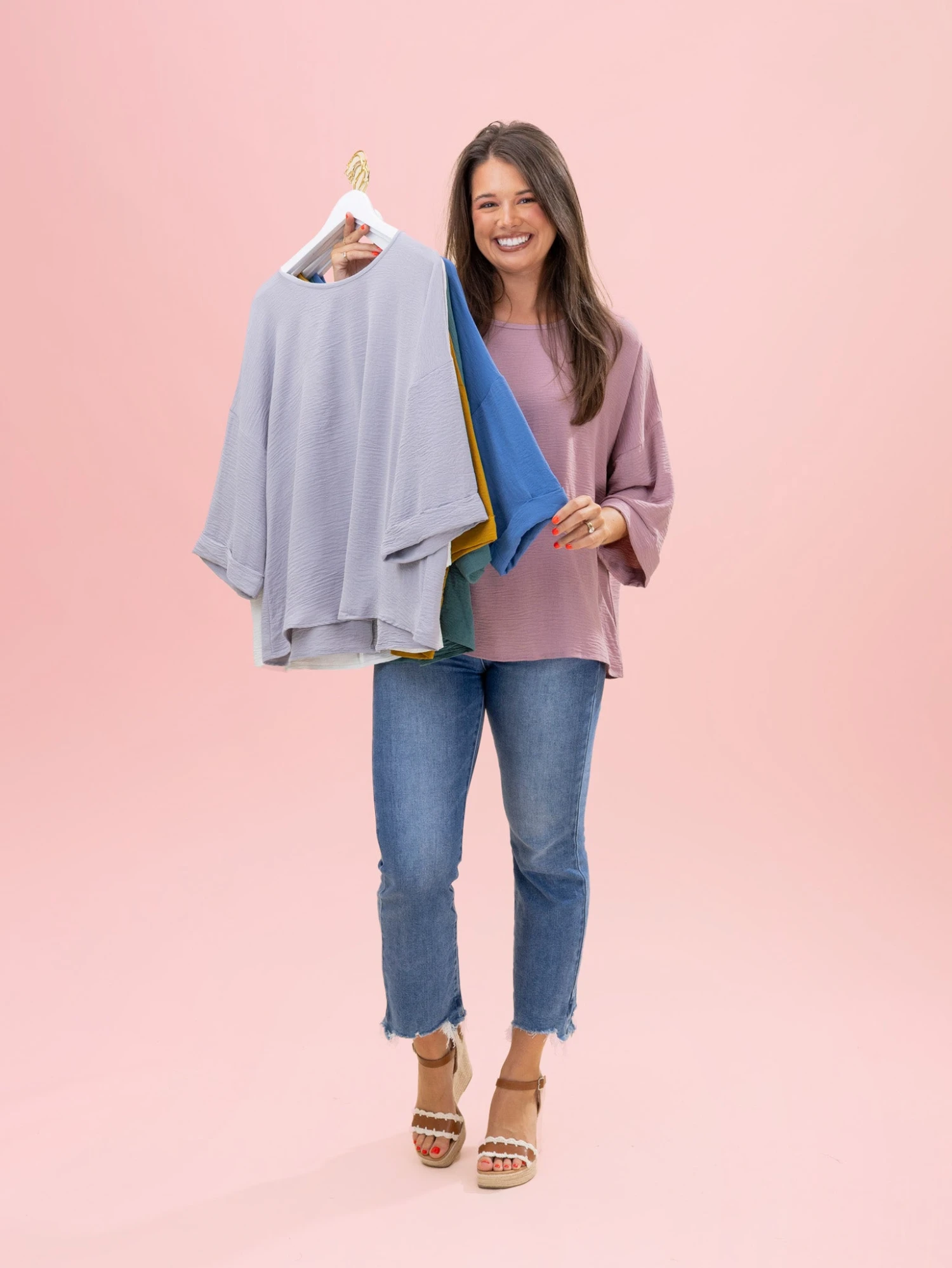 Airflow 3/4 Cuff Sleeve Top By DD Design | S-3XL 3 Airflow 3/4 Cuff Sleeve Top By DD Design | S-3XL - Image 3