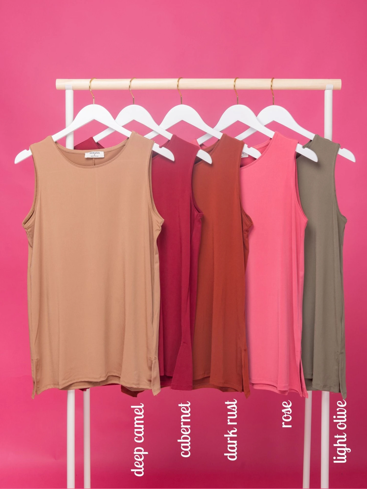 Zenana Sleeveless Side Slit Top | S-3X 2 Zenana Sleeveless Side Slit Top | S-3X - Image 2