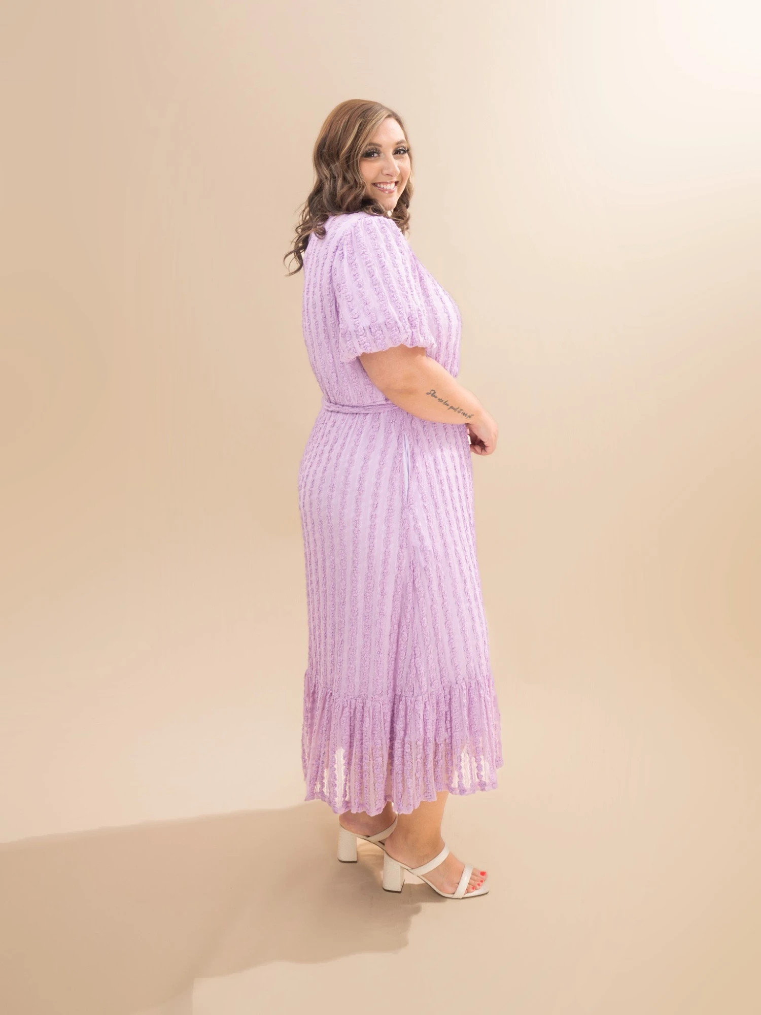 Popcorn Textured Belted Dress | S-3XL 5 Popcorn Textured Belted Dress | S-3XL - Image 5