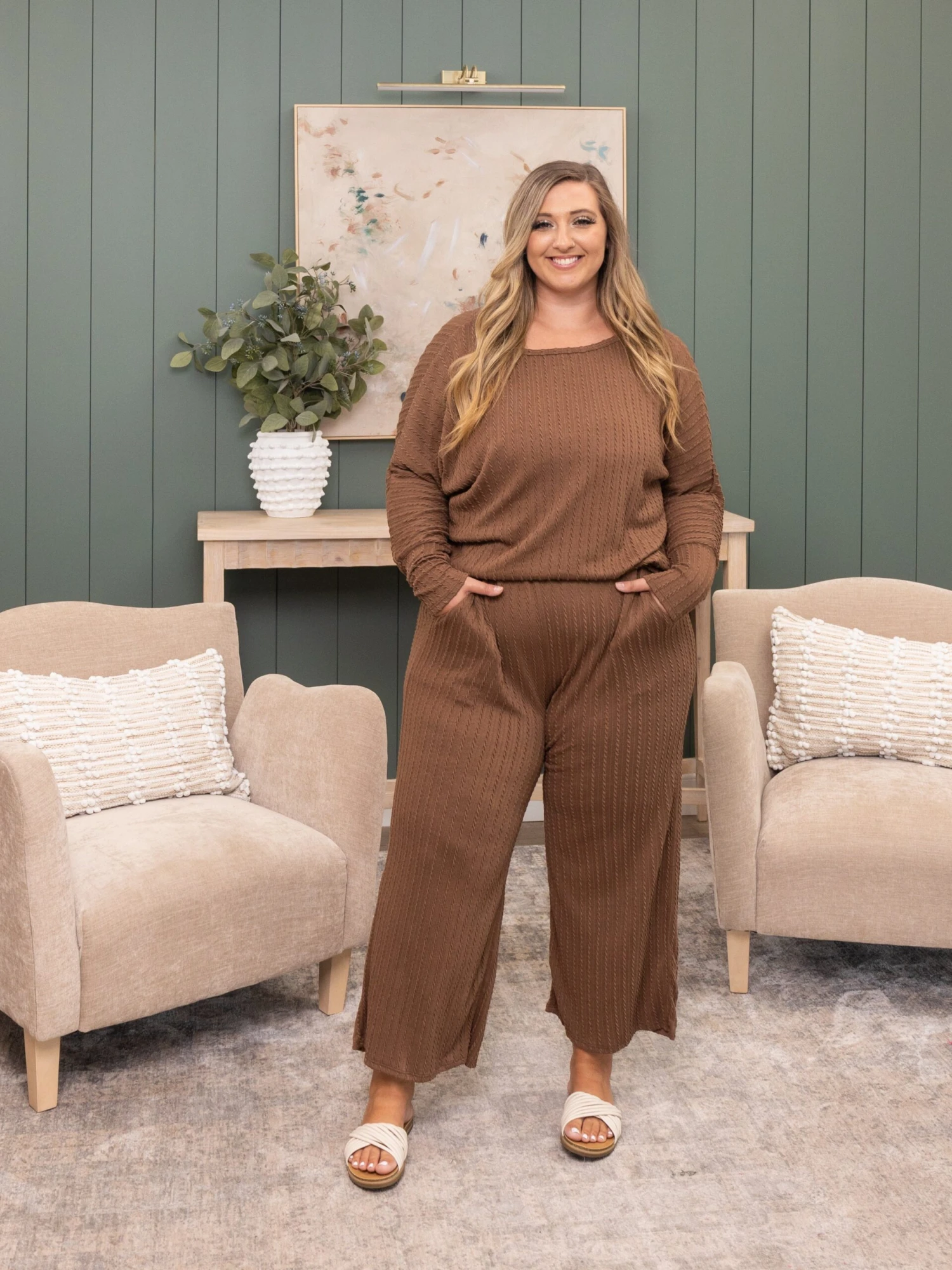 Textured Fabric Wide Neck Dolman Sleeve Top | S - XL Set W/ Sku54509 7 Textured Fabric Wide Neck Dolman Sleeve Top | S - XL Set W/ Sku54509 - Image 7