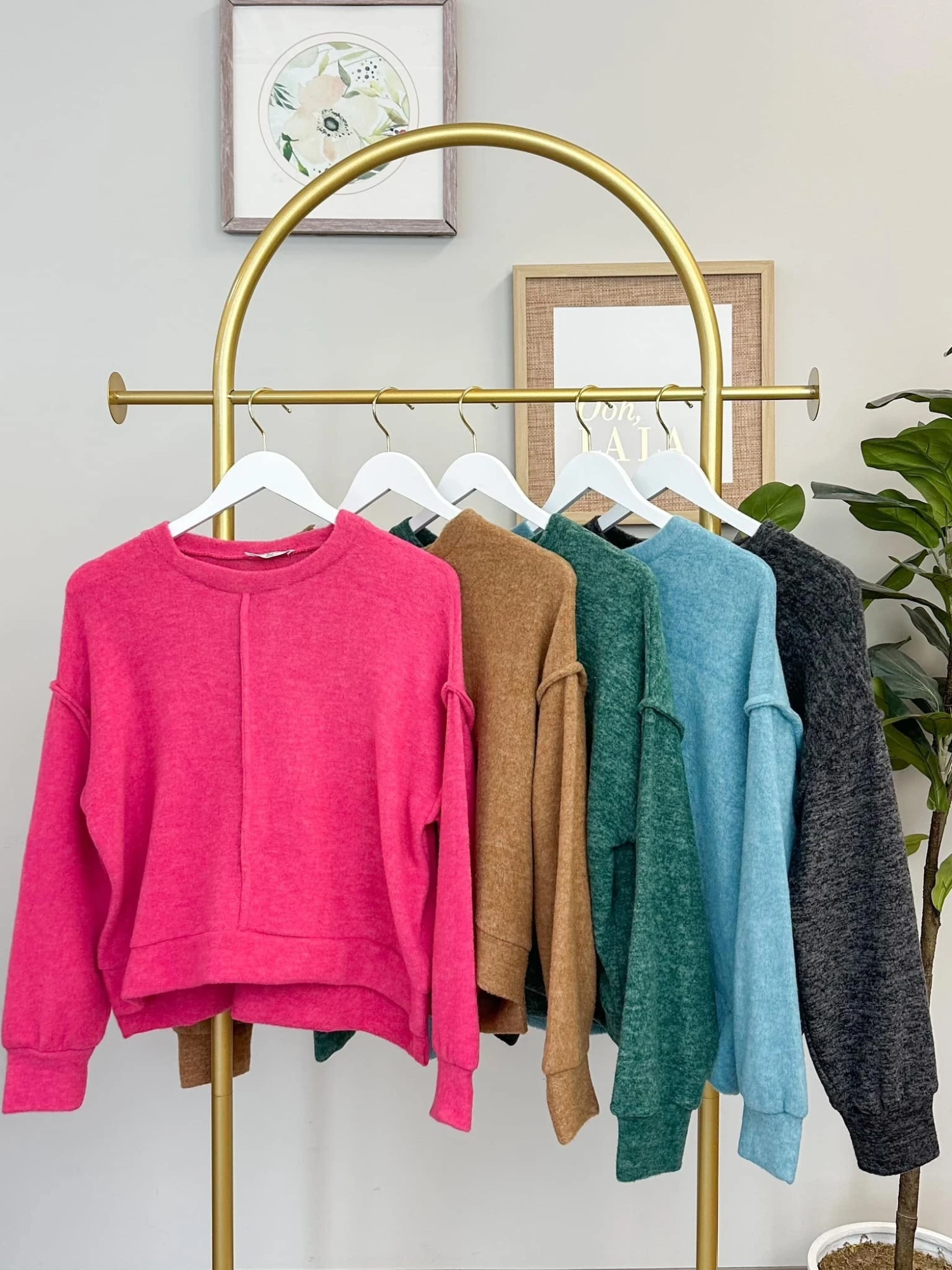 Zenana Brushed Luxe Hacci Top | S-XL 2 Zenana Brushed Luxe Hacci Top | S-XL - Image 2