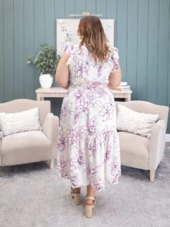 Floral Print Midi Dress With Smocked Detail | S-L -Discount Divas Shop 5b3716da47ac395449710d5671a8b9c9