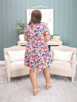 Two Layer Button Down Floral Dress | S-L -Discount Divas Shop 5b7035ac46a4d5c035a6e623a9d9fde9