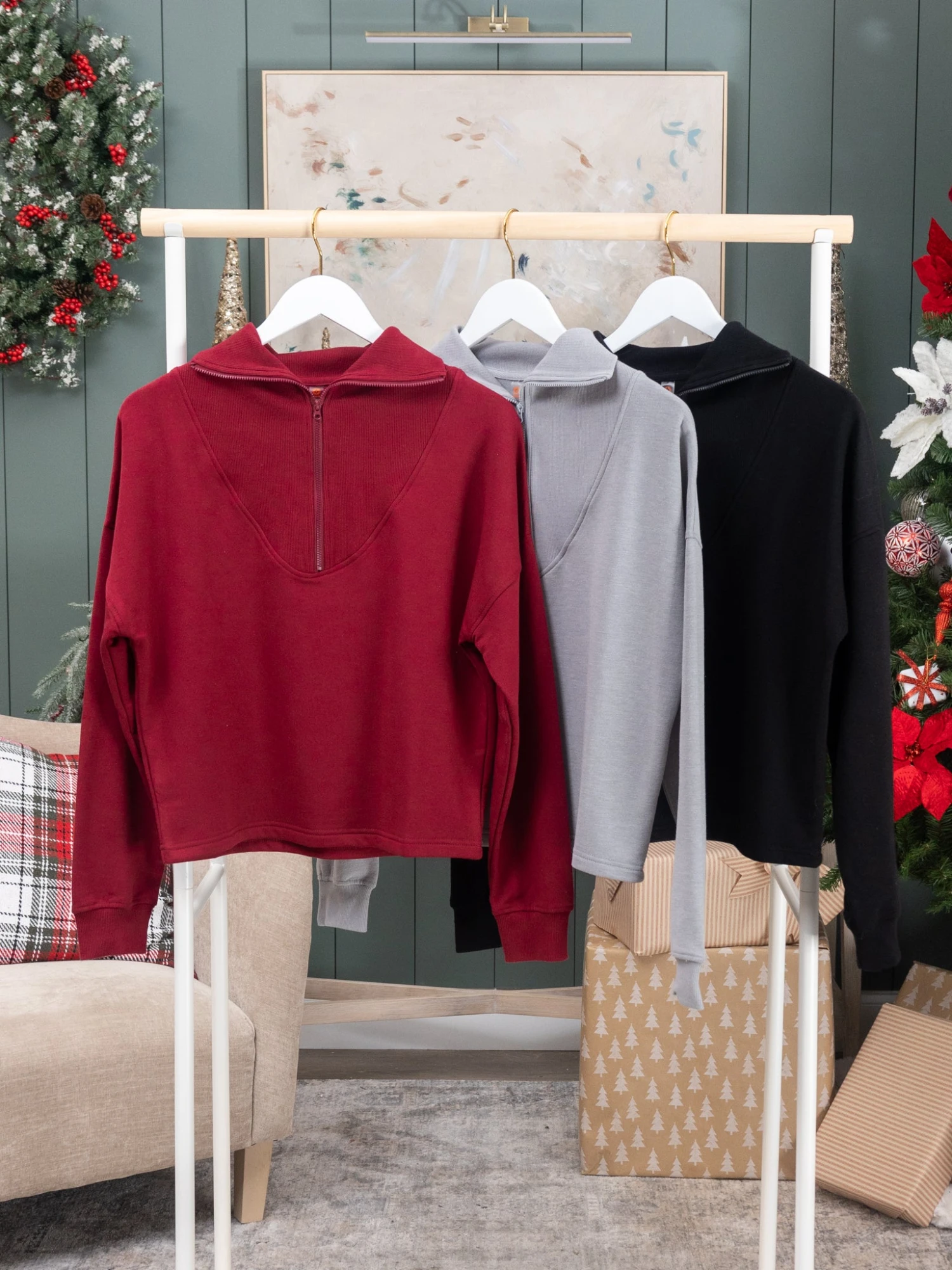 Fleece Half Zip Pullover | S-L Pair W/57323 1 Fleece Half Zip Pullover | S-L Pair W/57323