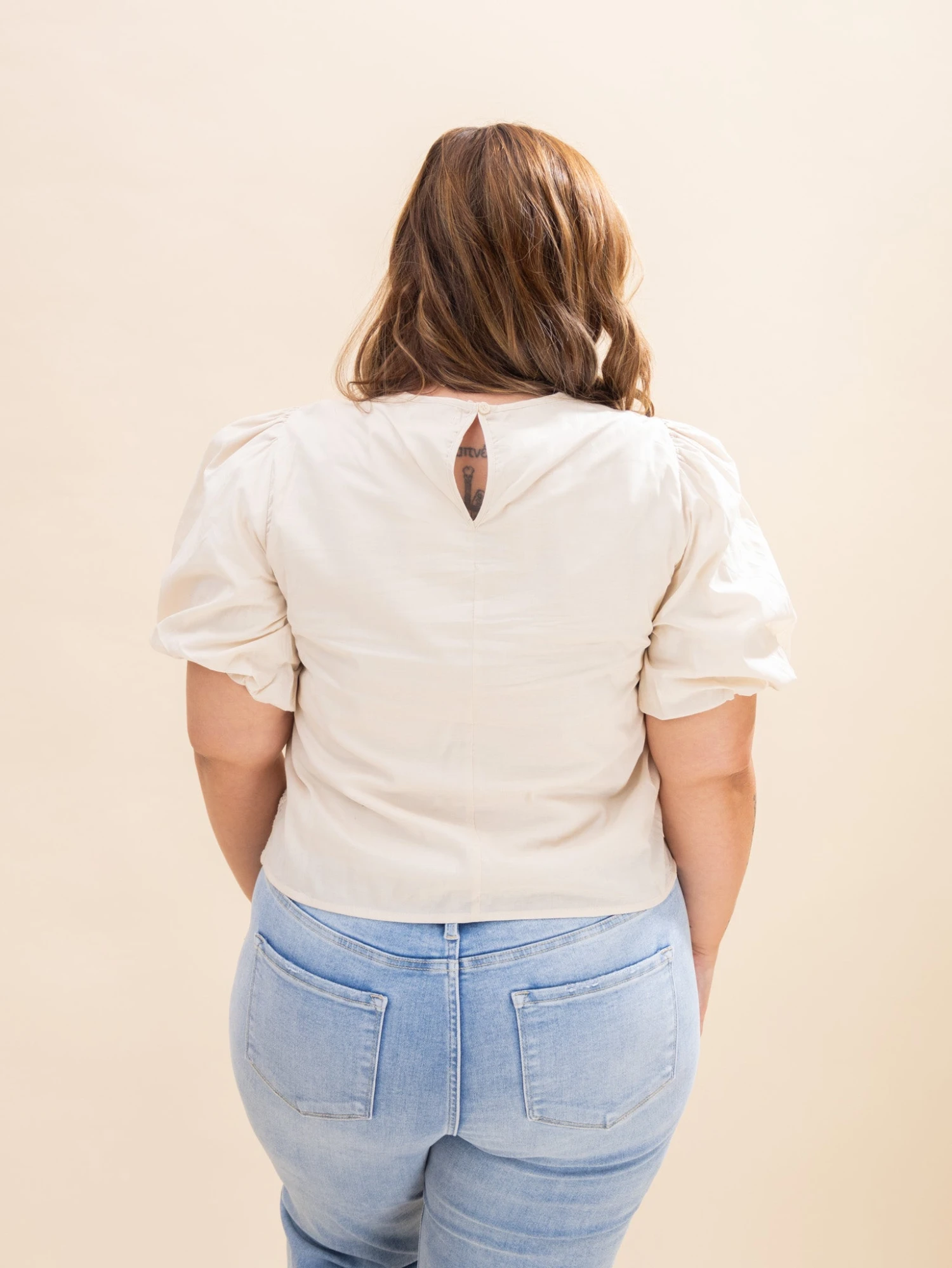 Sequin Crochet Bodice Woven Blouse | S-XL 4 Sequin Crochet Bodice Woven Blouse | S-XL - Image 4