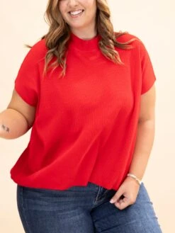 Zenana Viscose Mock Neck Short Sleeve Boxy Sweater | S-L -Discount Divas Shop 5c6627a2df8e701ae2318fb489a424a6