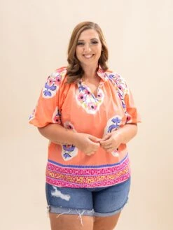 Short Sleeve Collared Top | S-2XL -Discount Divas Shop 5c9b1565103d602c98bf965830b9585a