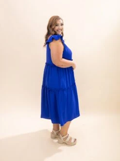 Smocked Ruffle Tiered Babydoll Midi Dress | S-3XL -Discount Divas Shop 5d15f39ac1ef8bab043b9a742e11b961