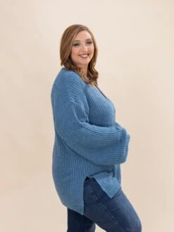 Long Sleeve V Neck Knit Sweater Tunic | S-L -Discount Divas Shop 5d6863dcedaf4b0697c391b0a216feb0