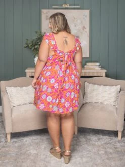 Floral Short Sleeve Mini Dress | S-3X -Discount Divas Shop 5d8791a4c8ee2e345d970ed9626389ad