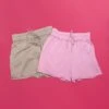 Washed Luxe Drawstring Shorts | S-3X Set W/ Sku50433