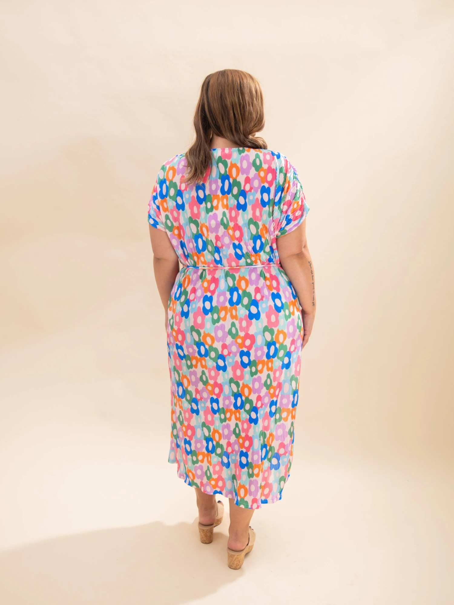 Floral Print Multi Color Tunic Maxi Dress | S-L Bright & Bold Collection 3 Floral Print Multi Color Tunic Maxi Dress | S-L Bright & Bold Collection - Image 3
