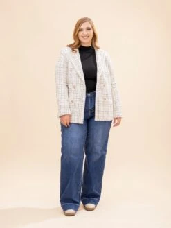 Double Breasted Tweed Jacket | S-L -Discount Divas Shop 5e27e08bd0f1ff9db94b39e559052982