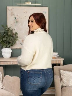 Funnel Neck Drop Shoulder Long Sleeve Sweater | S-L -Discount Divas Shop 5e2a5980b7f89fae734fc5a89beed4fc