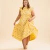Floral Print Ruffle Smocked Flowy Summer Dress | S-XL