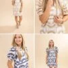 Geometric Pattern Dress With Pockets | S - L