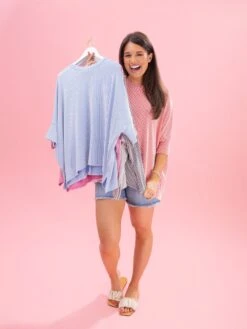 White Stripe Easy Fit 3/4 Sleeve Top By DD Design | Reg-Plus 19 White Stripe Easy Fit 3/4 Sleeve Top By DD Design | Reg-Plus -Discount Divas Shop 5f6d5b2794c926b62d6162cb323d7c63