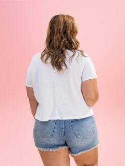 Diva Denim High Rise Tulip Fray Hem Short | XS - 3XL -Discount Divas Shop 5f84d7362de5657ebd224373cd7f21bf