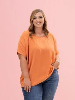 Amazing Airflow Round Neck Top W/ Cuffed Sleeves By DD Design | S-3XL -Discount Divas Shop 5f9ca5e30b0ef9c92b944d6ea98b823f