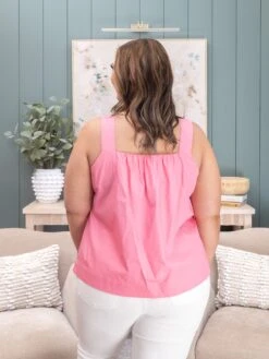 Solid Poplin Sleeveless Top With Floral Strap Detail | S-3XL -Discount Divas Shop 5fb42122434c2b61930af4b08647b809