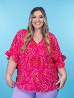 Emily Wonder V-Neck Poncho Top | S - 3X