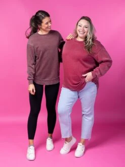 DD Design Garment Wash Long Sleeve Rounded Hem Sweatshirt | S-3XL -Discount Divas Shop 5qkh4Y8WwIcRF1D9QJRvPN6hhNkSJUg67SeVrRUm