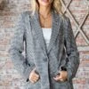 Checkered Relaxed Fit Blazer | S - 3X First Love