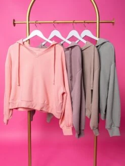 Risen Oversized V Neck Drawstring Hoodie | S - XL SET W/ Sku46832