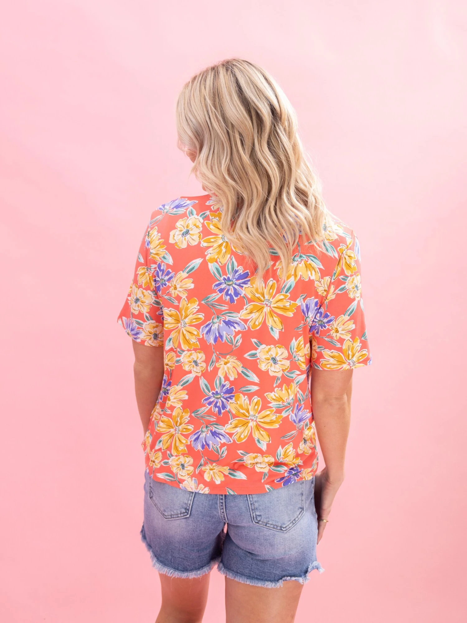 Floral Print Short Sleeve Cardigan By DD Design | S-3XL 6 Floral Print Short Sleeve Cardigan By DD Design | S-3XL - Image 6