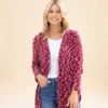 Long Sleeve Hooded Open Front Cardigan | S-3XL