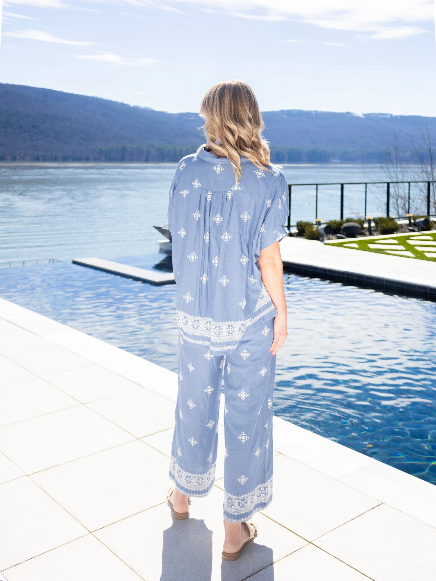 Aztec Embroidered Short Sleeve Top | S-L Pair W/ Sku59701 4 Aztec Embroidered Short Sleeve Top | S-L Pair W/ Sku59701 - Image 4